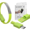 KABEL MICROUSB BRANSOLETKA ZIELONA