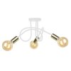 Lampa sufitowa nowoczesna 3xE27 RUMBA WHITE/GOLD