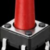 DTS-65R-V Short stroke button, PCB assembly, 1 NO, 6 x 6 x 9.5 mm