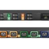Vertiv MG01D1R1-06L193-3PS56B2H10-S, Regulowany, 1U, Trójfazowy, Poziome, Czarny, LED