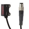 Czujnik optyczny odbiociowy 25x16x8mm Sn: 20-120 10-30V DC PNP/NPN złącze kablowe 0,2m M8 4 pinowe PUR IP67 OTQ80576