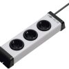 Listwa zasilająca Ehmann Vario Linea 0200x00032301, złącze bezpieczne, Ilość gniazdek: 3