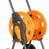 Wózek na wąż ogrodowy 1/2 bęben na kółkach zwijacz regulowany Schmith