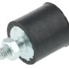 Podstawka antywibracyjna M4 średnica 16mm wysokość całkowita 15mm Cylinder męski-żeński