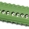 Socket header, 3 pole, pitch 5.08 mm, angled, green, 1971073