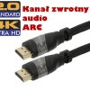 Przyłącze kabel HDMI-HDMI PREMIUM BLACK ARC (3m)