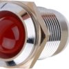 Signal light, green, 60 mcd, Mounting Ø 14 mm, pitch 2.54 mm, LED number: 1, M.1092G