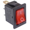 Red On-Off illuminated Rectangle Rocker Switch SPST 230V