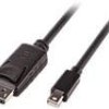 LINDY Mini DisplayPort / DisplayPort adapter Złącze Mini DisplayPort, Złącze DisplayPort 3.00 m czarny 41647 certyfikat