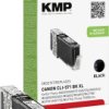 KMP atrament Zamiennik Canon CLI-571BK XL Czarny