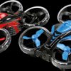 25344 RC battle drone set, 2 pieces, red, blue, illuminated, 2.4 GHz,