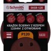 Papier ścierny krążki na rzep z otworami 125mm P120 zestaw 5szt Schmith