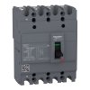 Wyłącznik kompaktowy MCCB, 4-biegunowy-biegunowy, 60A, 550V, 250V, Stałe, Schneider Electric, EZC250H