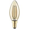 LightMe LM85051 LED E14 Candle 2.5W Amber 35x97mm Warm Gold Light