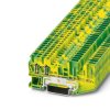 Listwa zaciskowa uziemienia 28 - 12 AWG żyły: 4 Zielony/żółty Wtykowe, sprężyna klatkowa Phoenix Contact
