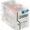 Przekaźnik mocy 12V dc DPDT Phoenix Contact 36mW, montaż PCB 160Ω Wciskane
