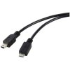 Renkforce RF-5720368 USB 2.0 cable Micro-B Mini-B 0.50m Black