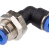 Złączka pneumatyczna Wciskane 6 mm Wciskane 6 mm RS PRO Adapter grodziowy do rur
