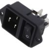 Złącze Zasilające Ac Gniazdo Męskie 16A 250Vac Iec 60320 Ec11.0001.001.21
