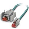 kabel LAN RJ45, Phoenix Contact 1404354 VS-IP67-IP20-93E/1,5, SF/UTP, CAT 5e, 1.50 m, niebieski