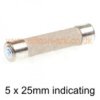 2 Amp 250V indicating fuse (241 series) 5 x 25mm - Wickmann