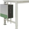 Manuflex LZ3590.6011 ESD Uchwyt ESD CPU w resetu RAL 6011, szer. X gł. X wys. = 180-250 x 450 x 290 mm