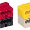 Socket terminal, 2 pole, 5.0-6.0 mm², clamping points: 8, dark gray/red, clamp connection, 6 A, 243-211