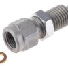 Adapter do manometru, SMA, Stal, 630 barów, G 1/4 żeńskie, M16 męskie