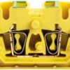 Through terminal block, spring balancer connection, 0.5-2.5 mm², 4 pole, 24 A, 8 kV, yellow, 1704720000