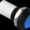 Pushbutton, 1 pole, blue, unlit , 0.12 A/125 VAC, 0.2 A/50 VDC, 13.6 mm, IP68, 2329361-5
