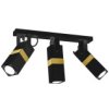 Lampa Sufitowa Vidar Black/Gold 3Xgu10 Mlp6278 Milagro