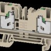 2874860000 Feed-through terminal block S4C SNAP IN, 4 mm², dark beige