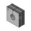 Moduł uszczelniający KT duży, KT 16, z otworem 1x16-17 mm, 41216