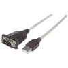 Manhattan 205153 USB-A to Serial Converter cable, 45cm, Male to Male, Serial/RS