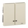 MERTEN SYSTEM M Klawisz podwójny IP44 z okienkiem sygnalizacyjnym kremowy MTN3424-0344 SCHNEIDER ELECTRIC