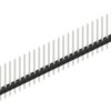 Pin header, 30 pole, pitch 2 mm, straight, black, 10062228