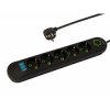Listwa Zasilająca 5m 5-Gniazd PS-550 Czarna, 3 Gniazda USB, Wyłącznik