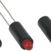 Mentor 2818.3090 1 x czarny Odpowiedni do LED 3 mm