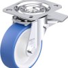 Blickle 948062 L-POTHS 100XR-ST Rolka obrotowa z blachy stalowej Średnica koła: 100 mm Maksymalne obciążenie: 200 kg 1 s