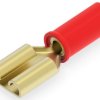 Insulated flat plug sleeve, 6.35 x 0.81 mm, 0.26 to 0.96 mm², AWG 22 to 18, brass, tin-plated, red, 55675-1