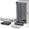 10 inch network kit, 12U, (H x W x D) 595 x 315 x 300 mm, IP20, gray, DN-49104-SET