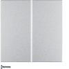 B.Kwadrat/B.7 KNX RF quicklink Przycisk podwójny alu 85146183 HAGER