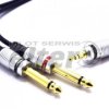 Kabel Jack AUX 3,5mm - 2x6,3mm mono 1,5m Vitalco