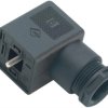 Valve connector, DIN shape A, 2 pole + PE, 250 V, 0.34-1.5 mm², 43 1704 002 03