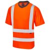 Leo Workwear T01-O-LEO Pomarańczowy Unisex T-Shirt odblaskowy 6XL