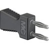 Jumper, pitch 6 mm, 30 VAC/60 VDC, 70 V, 10 A, nickel-plated, black, 63.9353-21