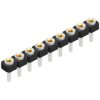 Socket header, 9 pole, pitch 2.54 mm, straight, MK LP 18 9 Z