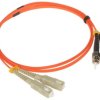 Patchcord światłowodowy wielomodowy PC-2SC/2ST-MM 1m