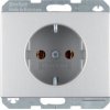 K.5 Gniazdo schuko aluminium 41157003 HAGER