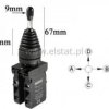 Przełącznik Joystick OFF+ 4x NO chwilowy, plastik
